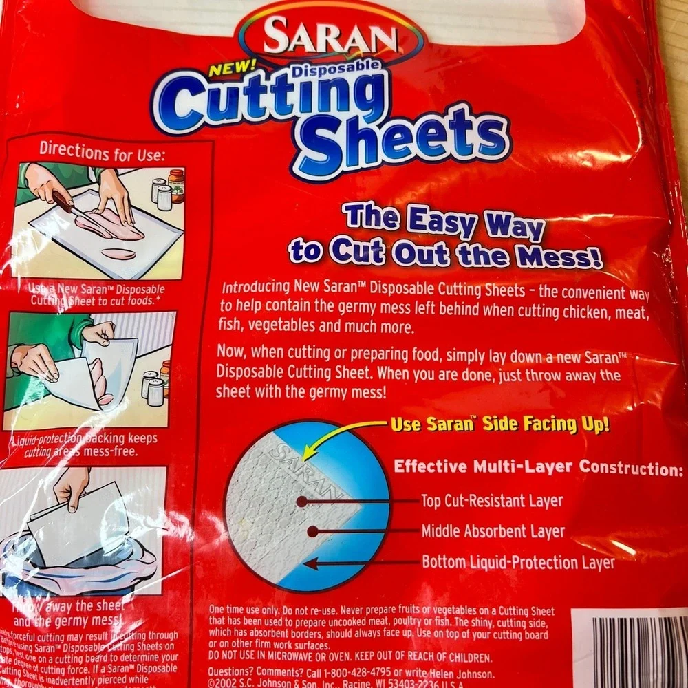 Saran Disposable Cutting Sheets 29 Total Absorbent‎ Countertop Protector